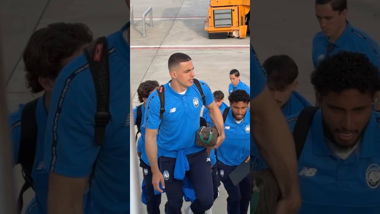 Touchdown in Rome 🛬📍#RomaAtalanta #GoAtalantaGo ⚫️🔵
