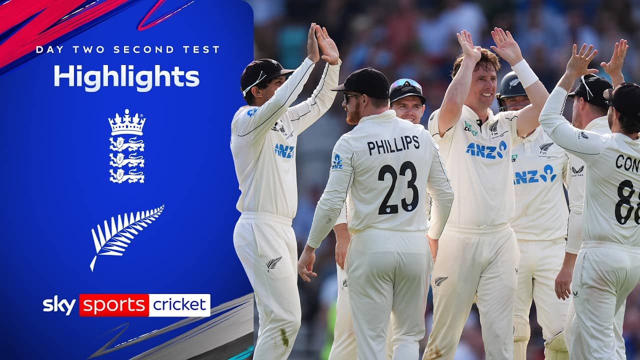 Advantage NZ as England wickets tumble! | England vs New Zealand | Day two, second Test | Highlights