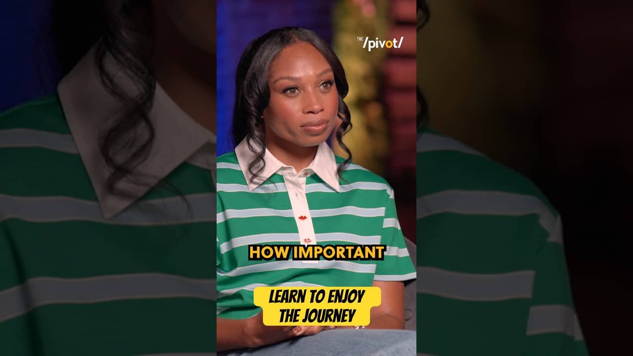 The finish line is what we aim for but the journey is what we need to focus on-Allyson Felix