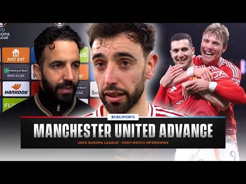 "This club is ALL ABOUT WINNING" Fernandes on Man Utd qualifying | "MORE COMPLETE" Amorim on match ⭐