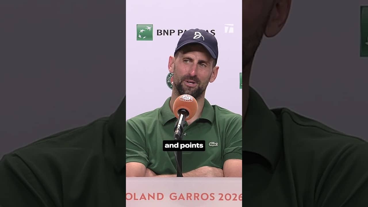 Novak left it all on the court 💯 #rolandgarros #tennis #djokovic #novakdjokovic #upset #fonseca