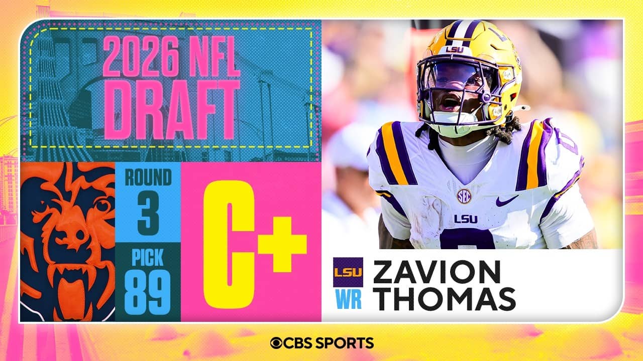 Bears select Zavion Thomas in Third Round | 2026 NFL Draft Grades & Reaction
