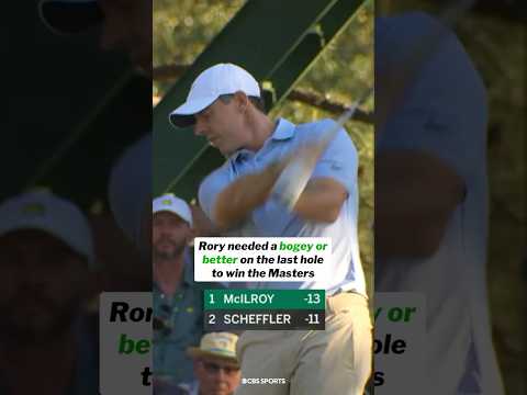 Rory gave us some serious suspense on the 18th. #themasters #rorymcilroy #masters