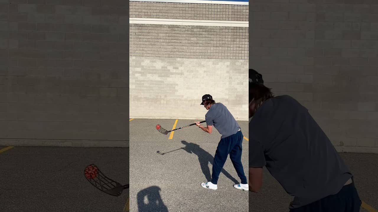 Got the Floorball stick out