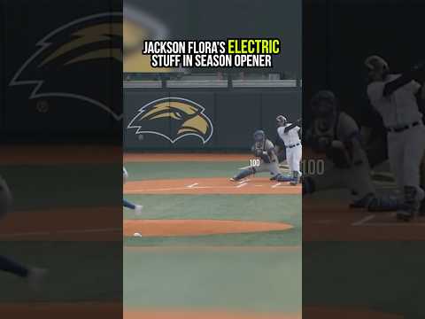 Jackson Flora is electric. ⚡100 mph 99 mph 98 mph