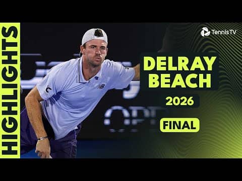 Tommy Paul and Sebastian Korda Play for the Title 🏆 Delray Beach 2026 Final Highlights
