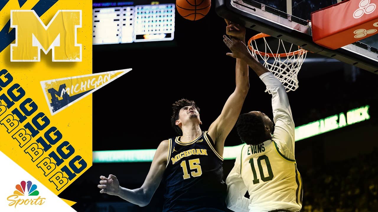 Aday Mara Highlights: Best plays from monstrous Michigan year | Big Ten Basketball on NBC Sports