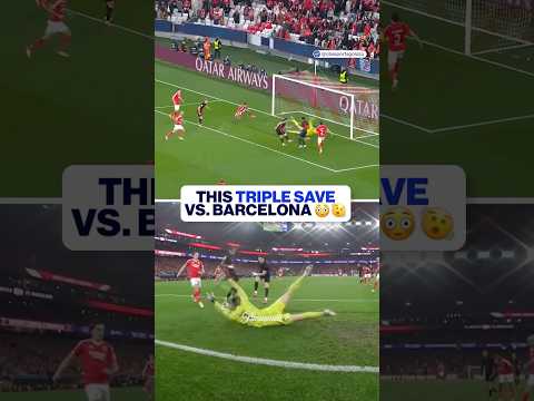 You shall NOT pass! ❌ Anatoliy Trubin with a TRIPLE save vs. Barcelona 🧤 | UCL Today