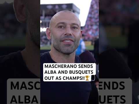 Javier Mascherano🗣️ on LEADING MIAMI TO MLS CUP!!