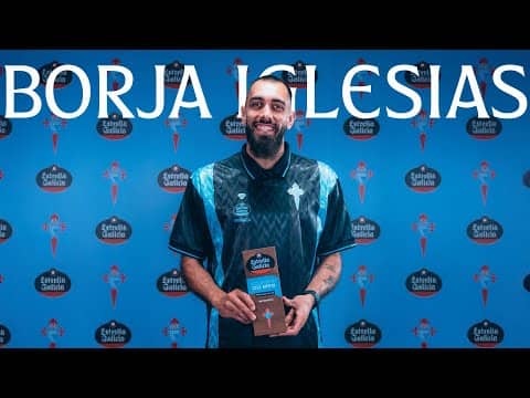 BORJA IGLESIAS recibe el Jugador Estrella Galicia de SEPTIEMBRE 🐼⭐️ Celta