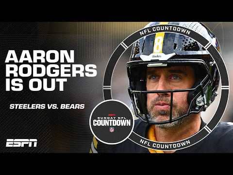 Aaron Rodgers OUT vs. the Bears with left wrist injury + Caleb Williams' evolution | NFL Countdown