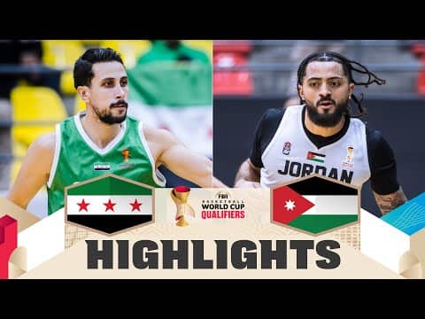 Syria 🇸🇾 v Jordan 🇯🇴 | Highlights | FIBA Basketball World Cup 2027 Asian Qualifiers