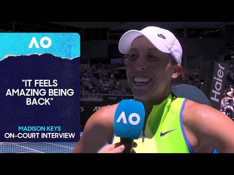 Madison Keys On-Court Interview | Australian Open 2026 Second Round