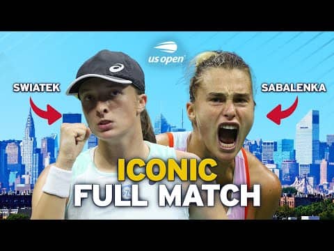 Three-Set THRILLER! | Iga Swiatek vs. Aryna Sabalenka | Iconic Full Match | 2022 US Open Semifinal