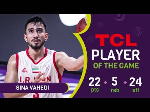 Sina Vahedi (24 PTS) | TCL Player Of The Game | IRI 🇮🇷 vs JPN 🇯🇵 | FIBA Asia Cup 2025