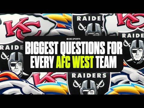 Biggest Questions for EVERY AFC West team RIGHT NOW: Chargers, Broncos, Chiefs, and Raiders