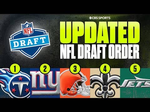 UPDATED 2026 NFL Draft Order after Week 11: Titans options with No. 1 overall pick & More