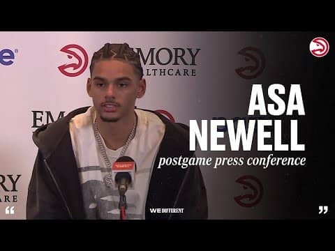 Hawks vs. Thunder Postgame Press Conference: Asa Newell