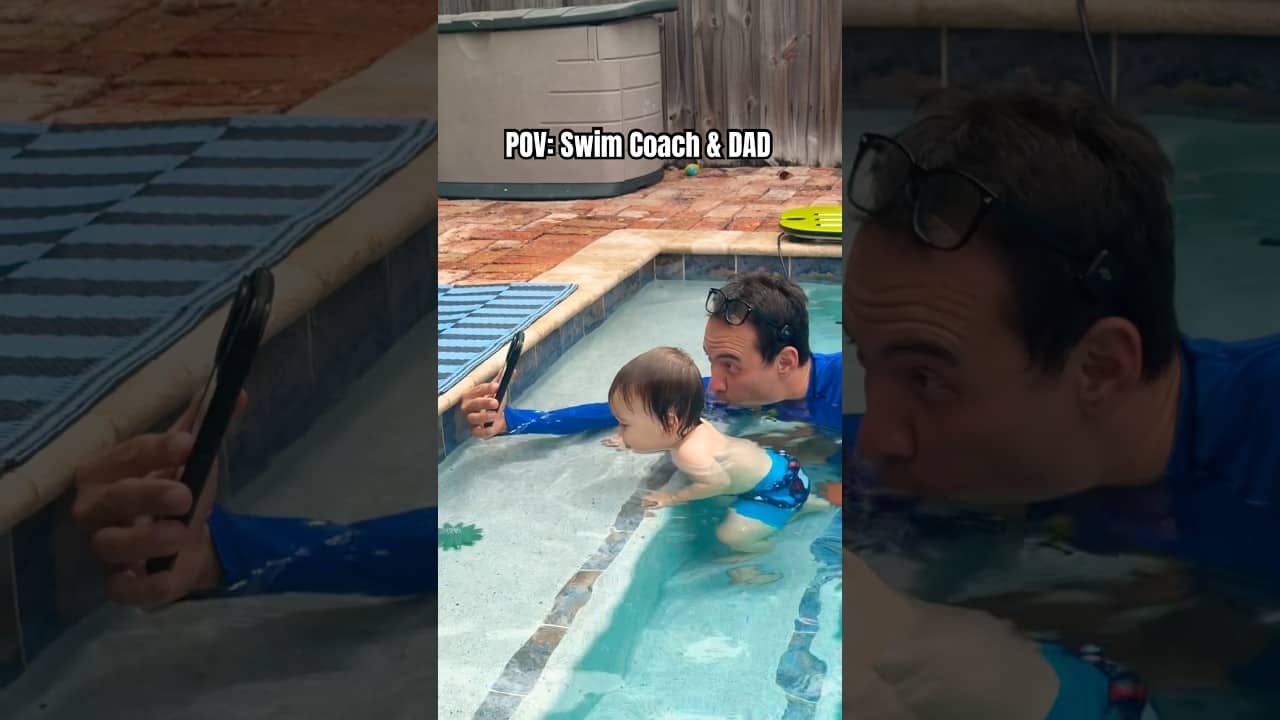The beauty of being a dad in the pool