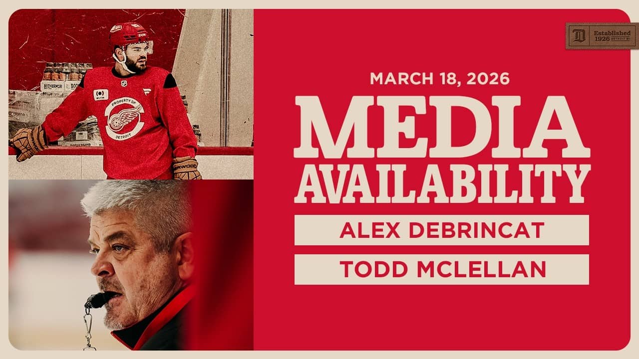 Alex DeBrincat, Todd McLellan Practice Media | March 18, 2026