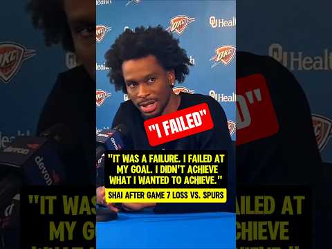 SGA reviews his season after Game 7👀