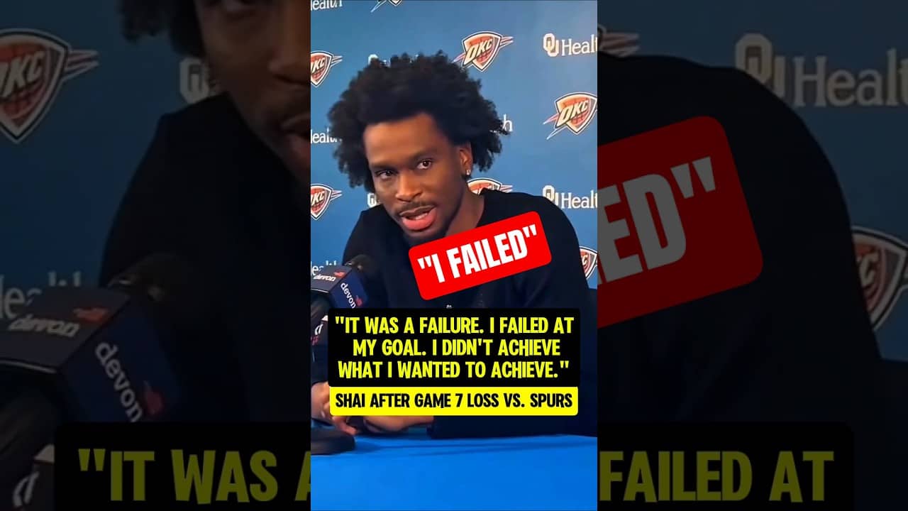 SGA reviews his season after Game 7👀