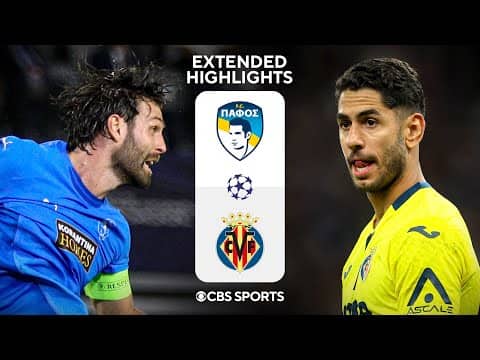 Pafos vs. Villarreal: Extended Highlights | UCL League Phase MD 4 | CBS Sports Golazo