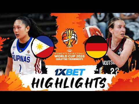 Philippines 🇵🇭 v Germany 🇩🇪 | Highlights | #FIBAWWC 2026 Qualifying Tournament