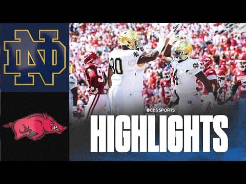 No. 22 Notre Dame destroys Arkansas: Only a matter of time for Sam Pittman? | Highlights & Recap