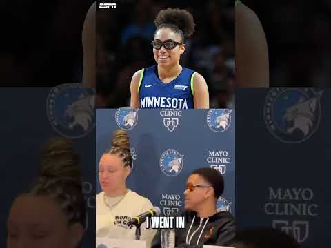 Courtney Williams knows her rookie is cold 🥶 (via @minnesotalynx/IG)