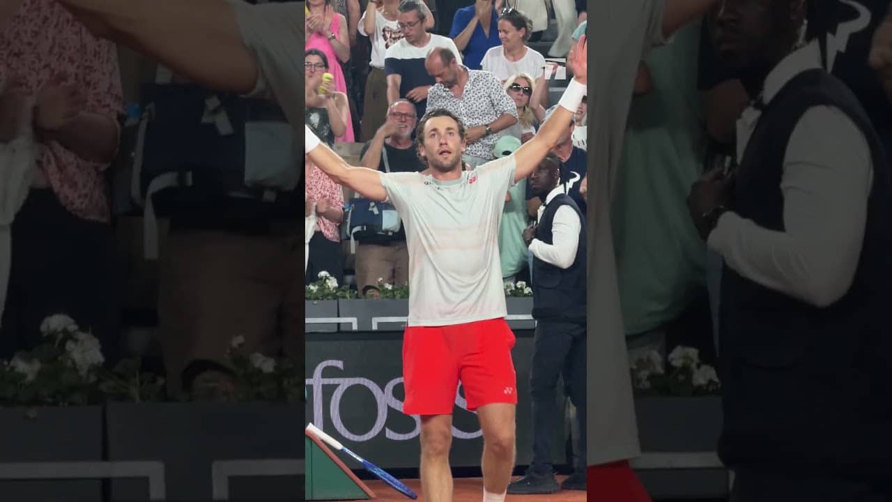 And he saved two match points along the way 😤🧊 #casperruud #ruud #tennis #rolandgarros