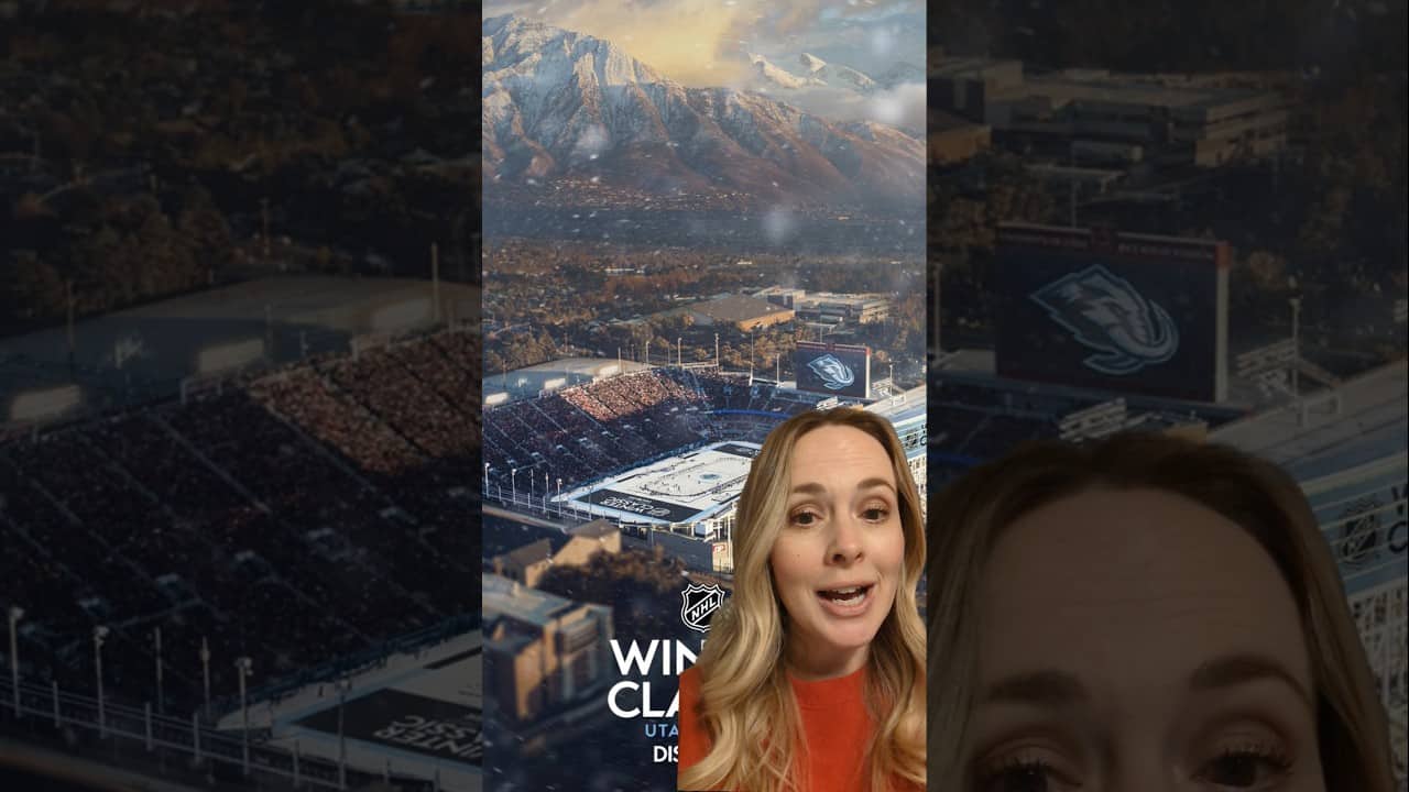 Our two favorite things combined! #utahfootball #utahmammoth #nhl #nhlwinterclassic #riceeccles