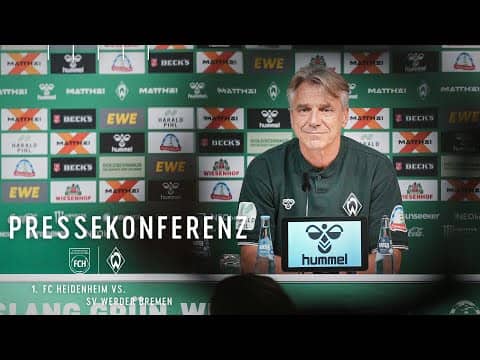 Pressekonferenz mit Horst Steffen vor Heidenheim | 1.FC Heidenheim - SV Werder Bremen