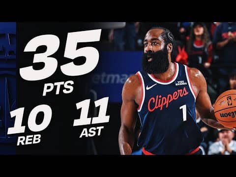 James Harden's 35-PT TRIPLE-DOUBLE vs Hawks | November 10, 2025