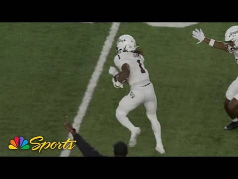Mario Craver gets past Notre Dame defense for 86-yard Texas A&M touchdown | NBC Sports