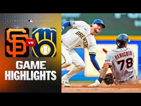 Giants vs. Brewers Game Highlights (6/3/26) | MLB Highlights