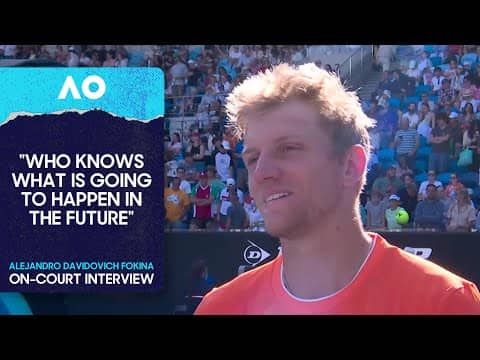 Alejandro Davidovich Fokina On-Court Interview | Australian Open 2026 Second Round
