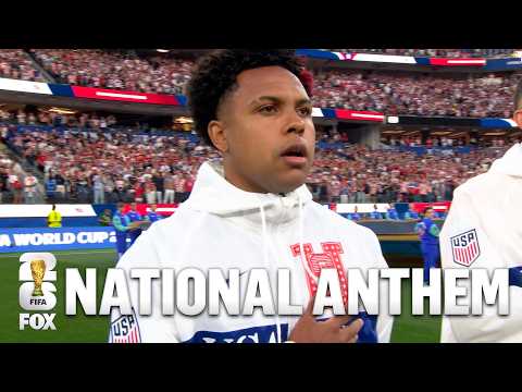 United States' National Anthem at Los Angeles Before Match vs Türkiye