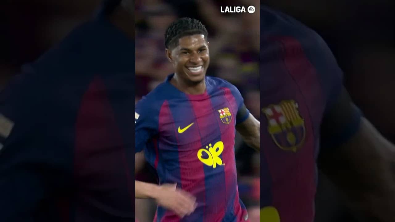 Rashy is insane 🤯 #LaLigaHighlights #shorts #fcbarcelona #rashford