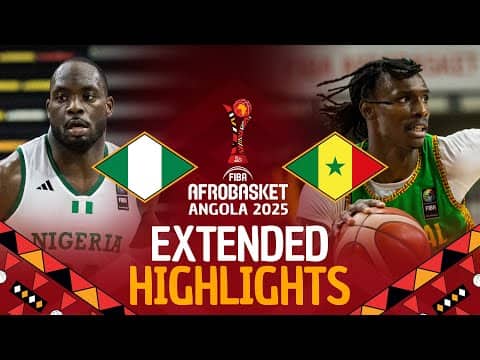Nigeria 🇳🇬 vs Senegal 🇸🇳 | Extended Highlights | #AfroBasket 2025