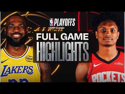 #4 LAKERS at #5 ROCKETS | FULL GAME 4 HIGHLIGHTS | April 26, 2026