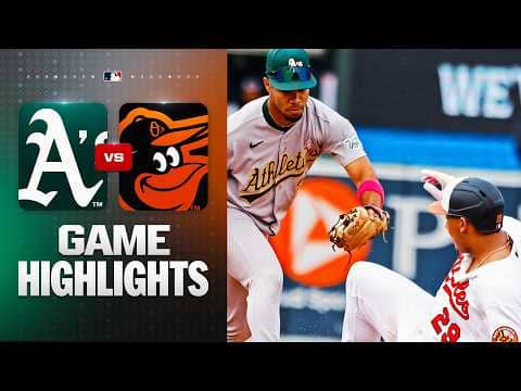 A's vs. Orioles Game Highlights (5/10/26) | MLB Highlights