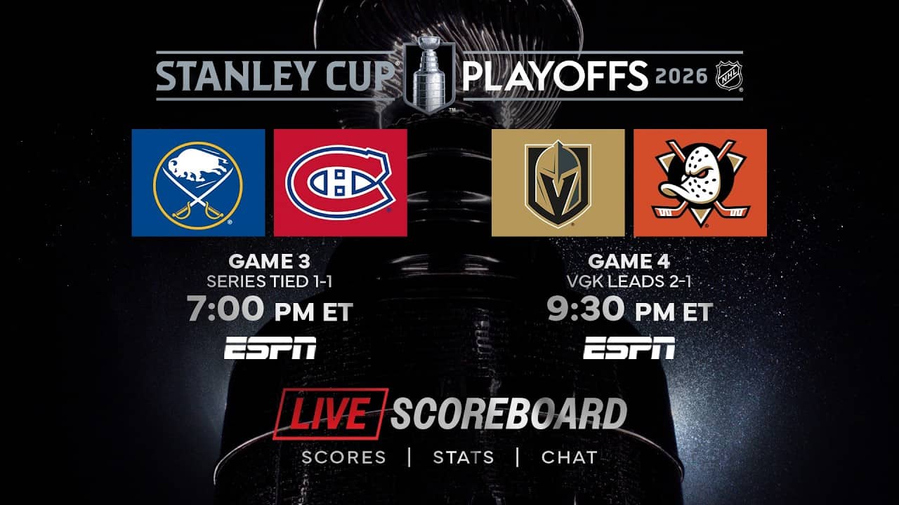👉 LIVE NHL Stanley Cup Playoffs Scoreboard & Chat  5/10 🏒🔥
