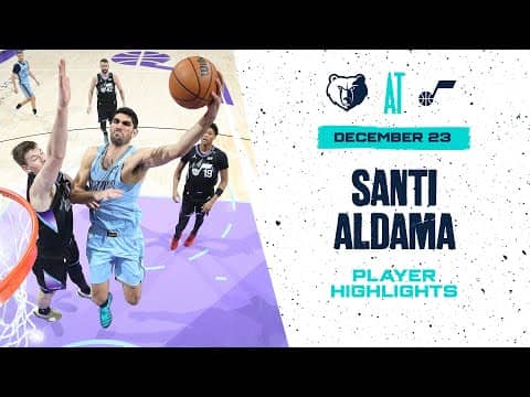 Santi Aldama Highlights vs. Utah Jazz