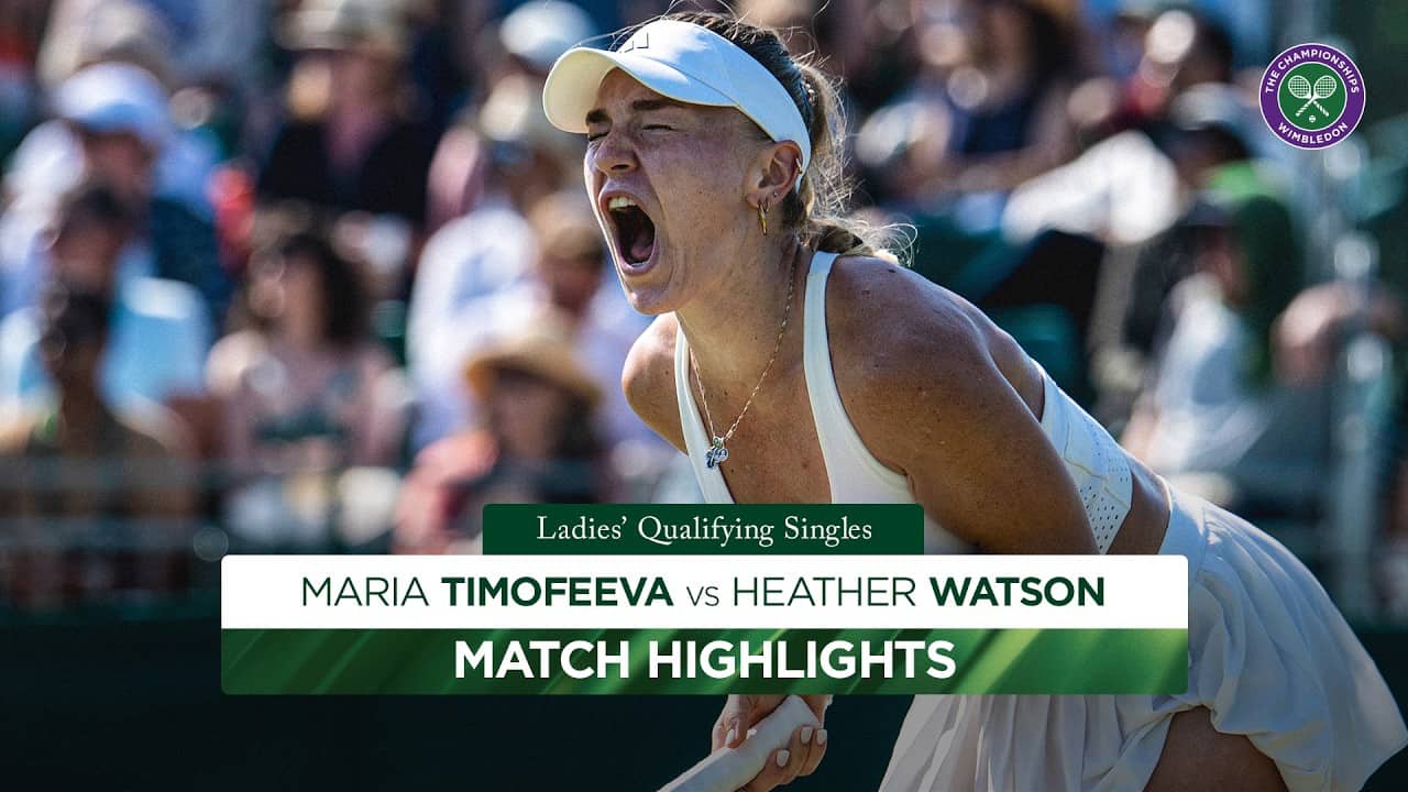 Timofeeva holds strong 💪  | Maria Timofeeva v Heather Watson Highlights | Wimbledon 2026
