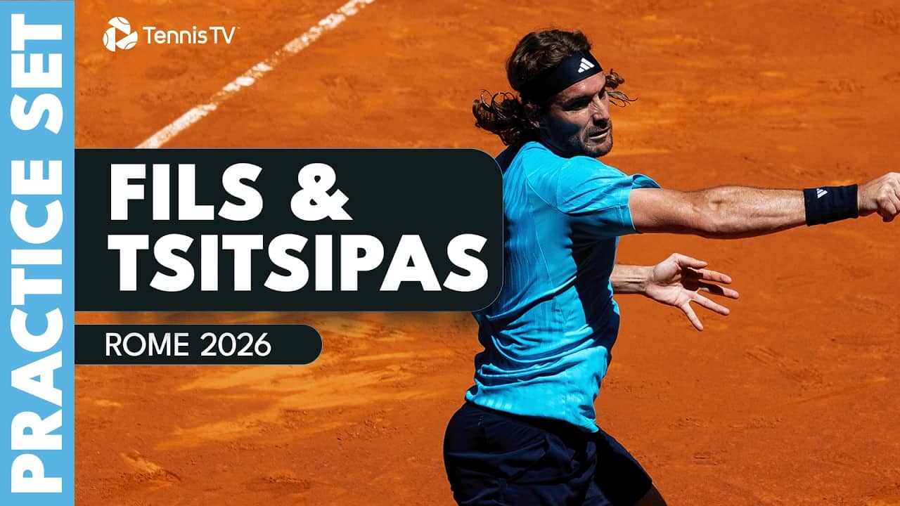 Stefanos Tsitsipas & Arthur Fils Practice Highlights 🤩 | Rome 2026
