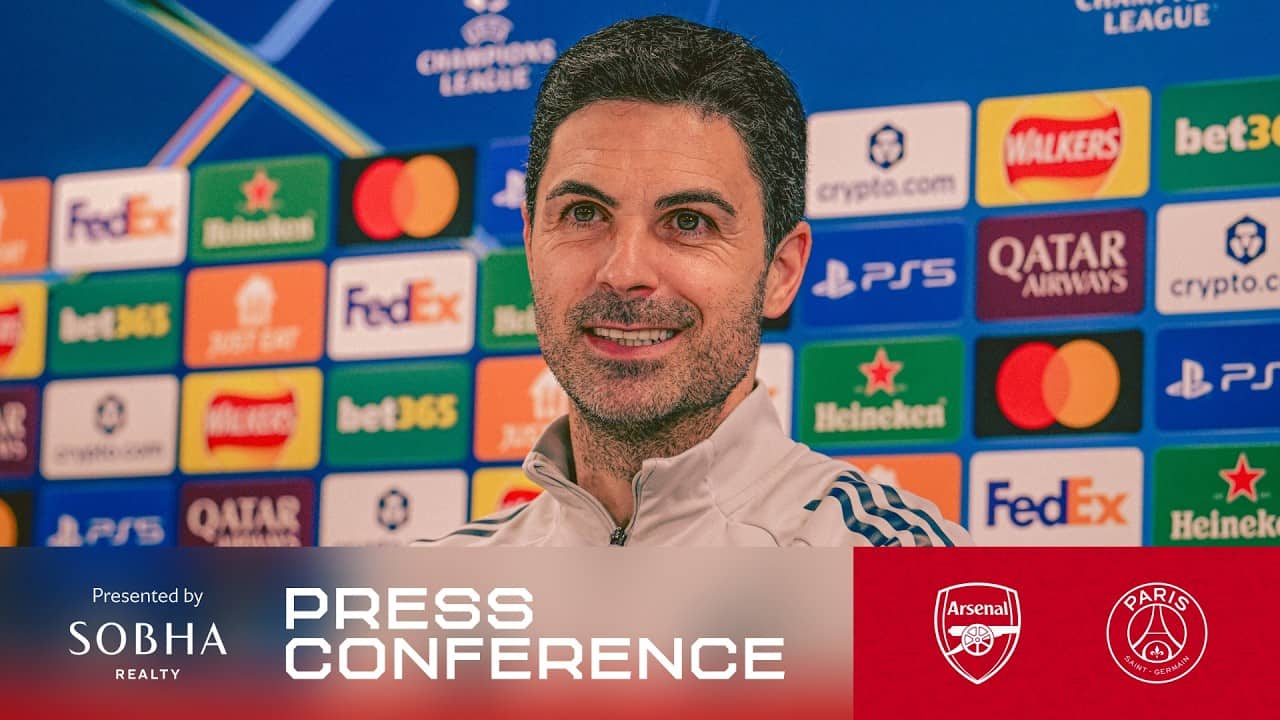 PRESS CONFERENCE | Mikel Arteta previews the Champions League final | PSG threat & Timber update