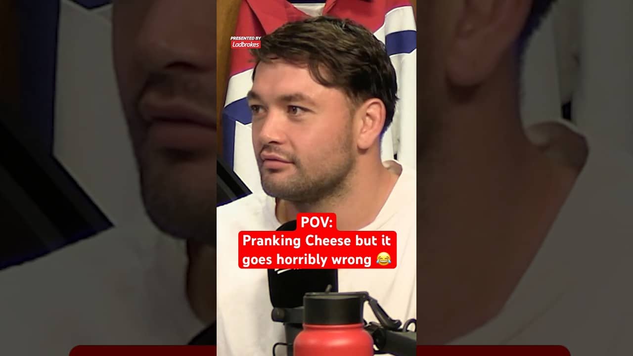 POV: Trying to prank Cheese 😂 #nrl