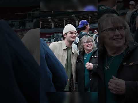 The Toronto game was a special one for Sam Dickinson. #hockey #nhl #sharks