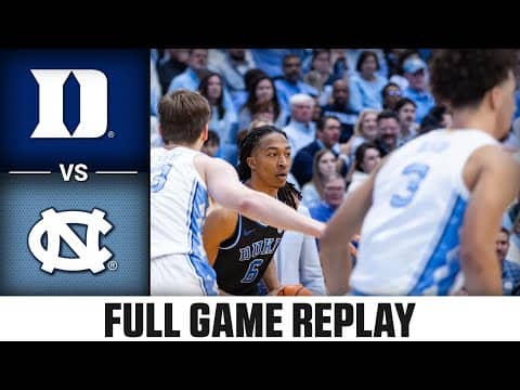 Duke vs. North Carolina Full Game Replay | 2025-26 ACC Men's Basketball